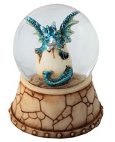 View Blue Dragon Egg Snow Globe