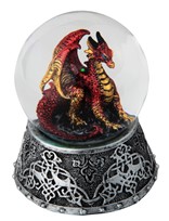 View Red Dragon Snow Globe