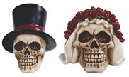 View Skull Set, Groom and Bride