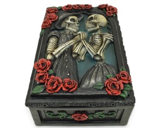 Skull Couple Trinket Box | GSC Imports