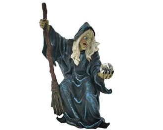 Witch with Broom & Crystal | GSC Imports