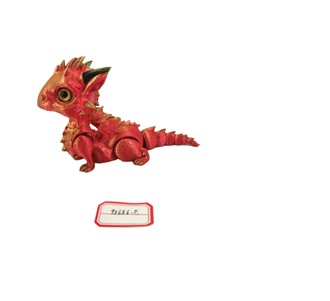 Dragon/3D BL/RD Sitting 5.75" wide | GSC Imports