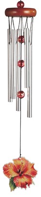 WoodTop Orange Flower Windchime| GSC Import