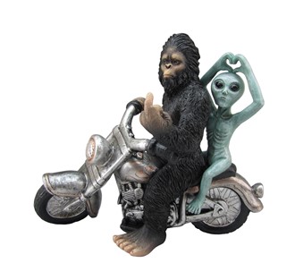 Bigfoot with Alien Motorcycle  | GSC Imports