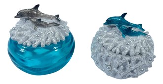 Dolphin Coral Trinket Box Set | GSC Import