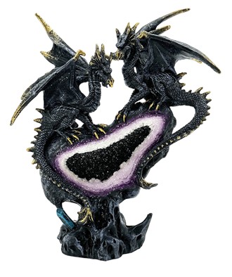 Dragons Black/Gold on Geode| GSC Import