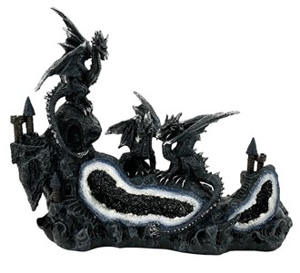 Dragons Black/Silver on Geode| GSC Import