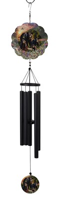 Spinner Black Bear Wind Chime | GSC Import