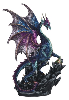 Large-scale Blue Dragon with Pyramid Glass