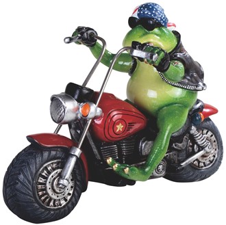 Frog on Motorcycle