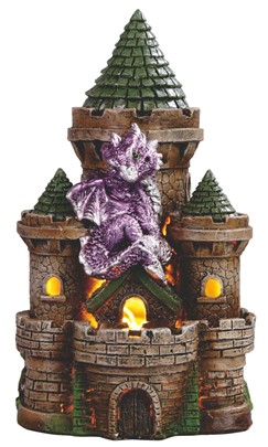 LED Dragon Purple on Castle