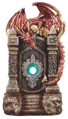 LED Red Gold Dragon on Door