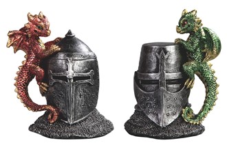 Dragons on Knight Helmet Set
