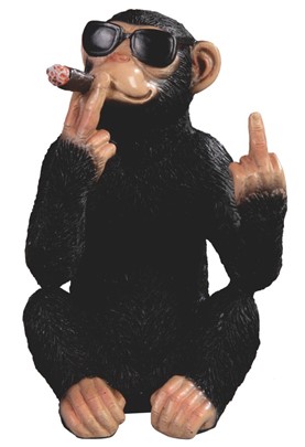 Naughty Chimpanzee Sunglasses Smoking Cigar