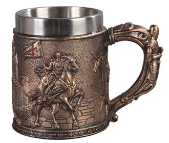 Mug Crusader on Horse