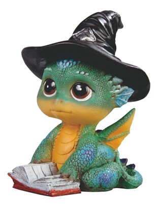 Green Cute Dragon Witch Hat