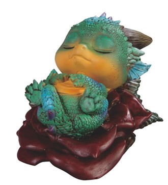 Cute Dragon Sleeping of Rose