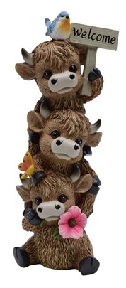 3 Highland Cows Stack