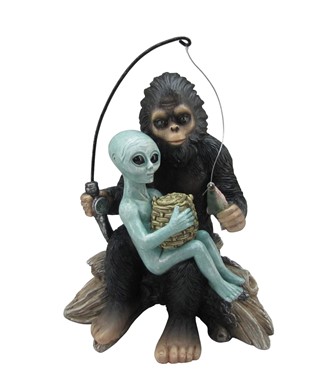 Bigfoot and Alien Fishing