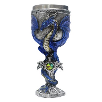 Dragon Goblet Blue with Gem