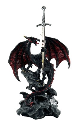 Dragon Red/Black with Sword