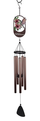 Welcome Hummingbird Wind Chime