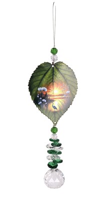 Ornament Leaf with Sunset