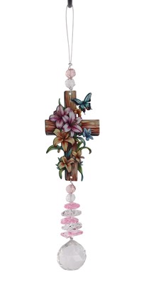 Ornament Cross Flowers