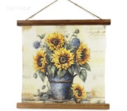 View Sunflower Pot Wall Plaque