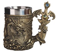 View Dragon Mug with Sword