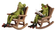 View Frog Couple Rocking Chair Set