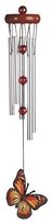 View WoodTop Orange Butterfly Windchime