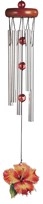 View WoodTop Orange Flower Windchime