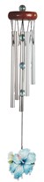 View WoodTop Blue Flower Windchime