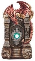 View LED Red Gold Dragon on Door