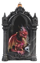 View Red Dragon with Skull Cone Burner
