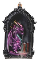 View Purple Dragon with Books Cone Burner