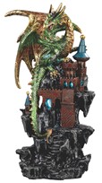 View LED Green Dragon on Castle
