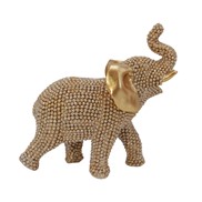 View Elephant Gold Beaded
