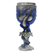 View Dragon Goblet Blue with Gem