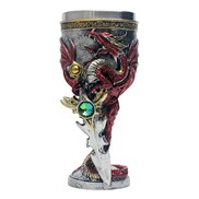 View Dragon Goblet Red with Gem