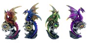 View Multi Color Dragon with Gem 4 Piece Set