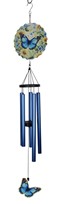 View Blue Spinner Butterfly Wind Chime