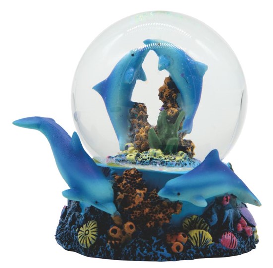 George S. Chen Imports Snow Globe Dolphin Collection Desk Figurine