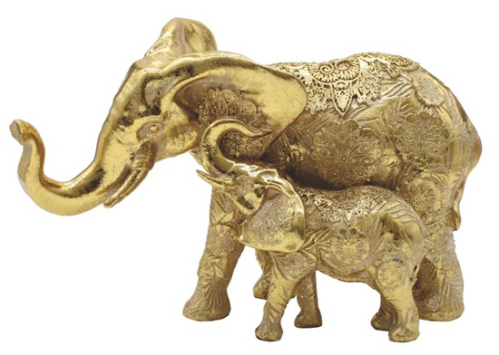 Elephant in Gold Color | GSC Imports