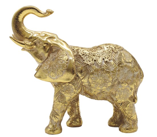 Elephant in Gold Color | GSC Imports