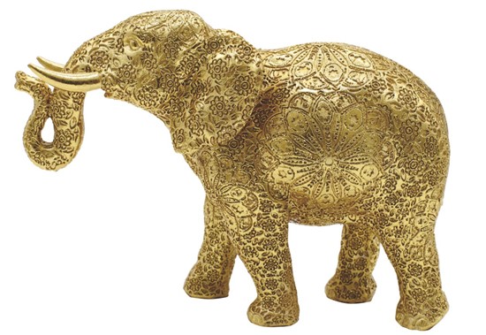 Elephant in Gold Color | GSC Imports