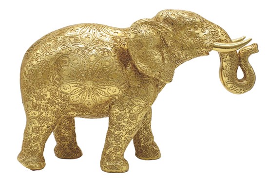 Elephant in Gold Color | GSC Imports