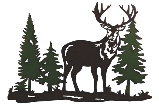 Deer Wall Decoration GSC Imports   Lg1 005355 